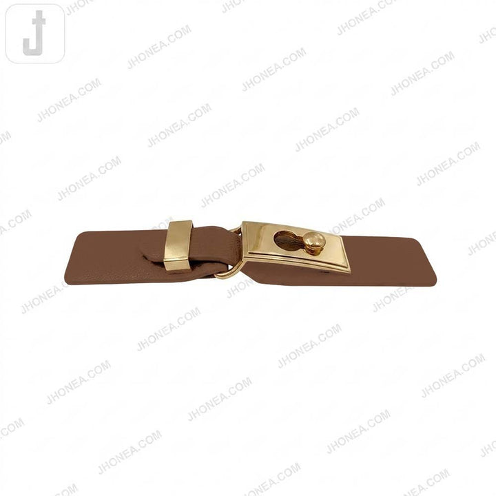 Chic PU Leather Decorative Clasp Belt Buckle for Dresses & Jackets