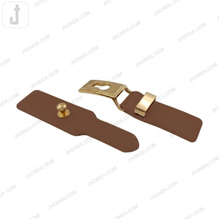 Chic PU Leather Decorative Clasp Belt Buckle for Dresses & Jackets