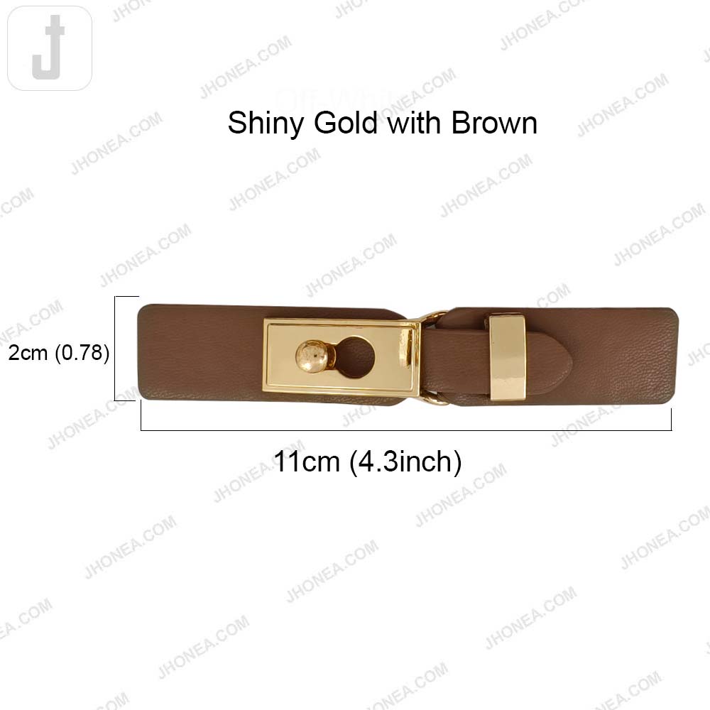 Chic PU Leather Decorative Clasp Belt Buckle for Dresses & Jackets
