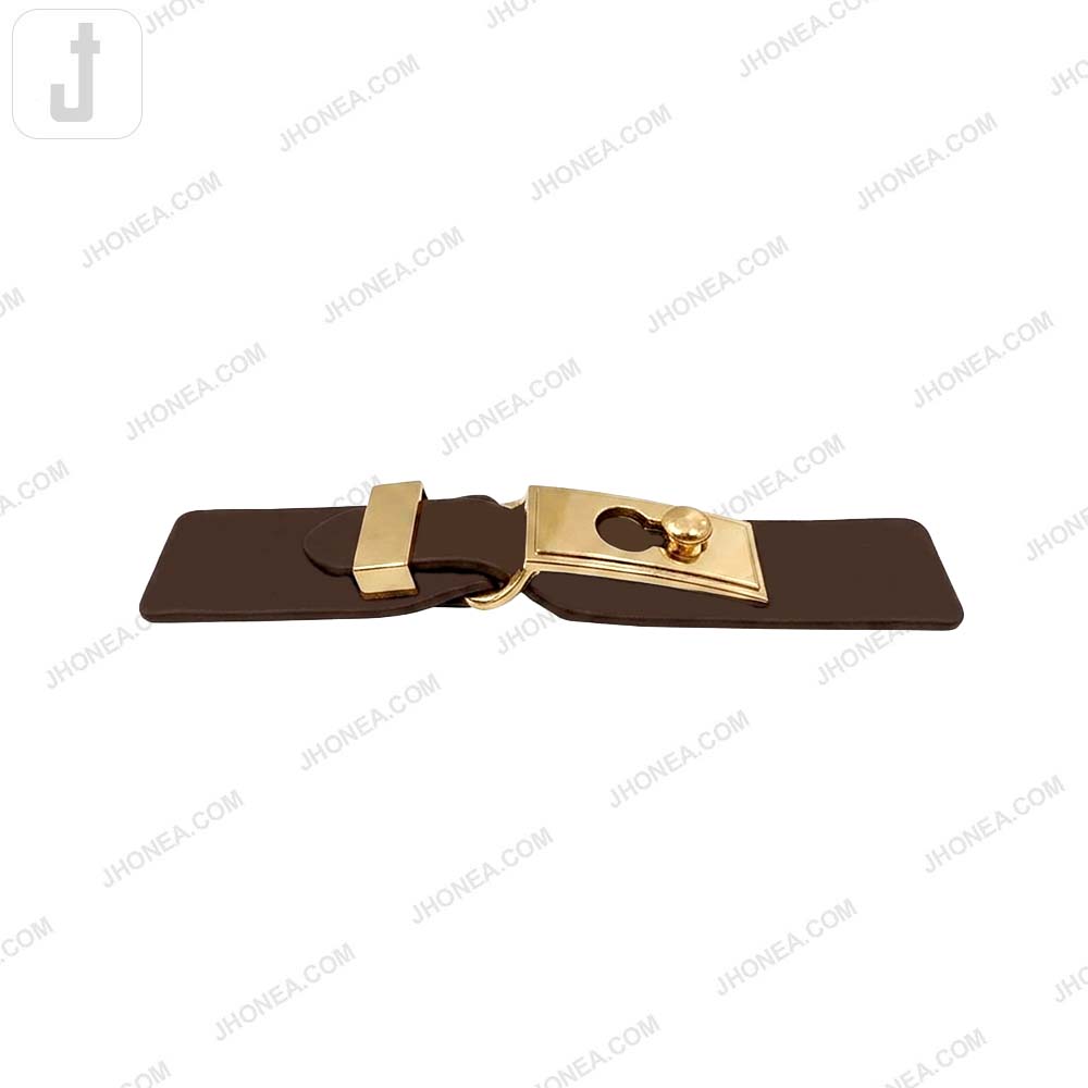 Chic PU Leather Decorative Clasp Belt Buckle for Dresses & Jackets