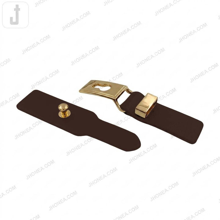 Chic PU Leather Decorative Clasp Belt Buckle for Dresses & Jackets