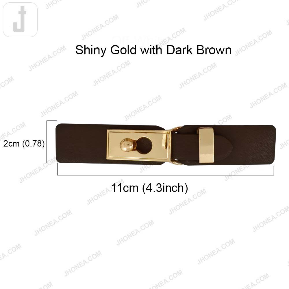 Chic PU Leather Decorative Clasp Belt Buckle for Dresses & Jackets
