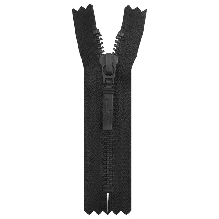 YKK- Exclusive #5 Matte Black with Black/White Designer YKK Metal Zipper