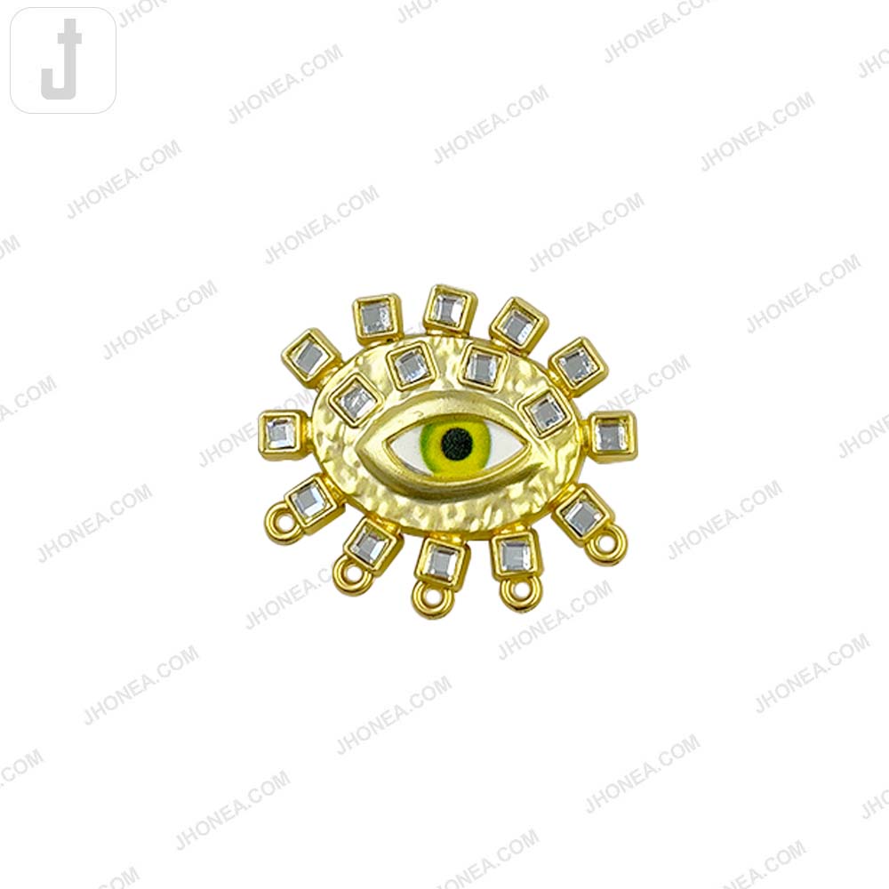 Stylish Eye Motif Metal Brooch Pin for Jackets/Scarves/Dresses