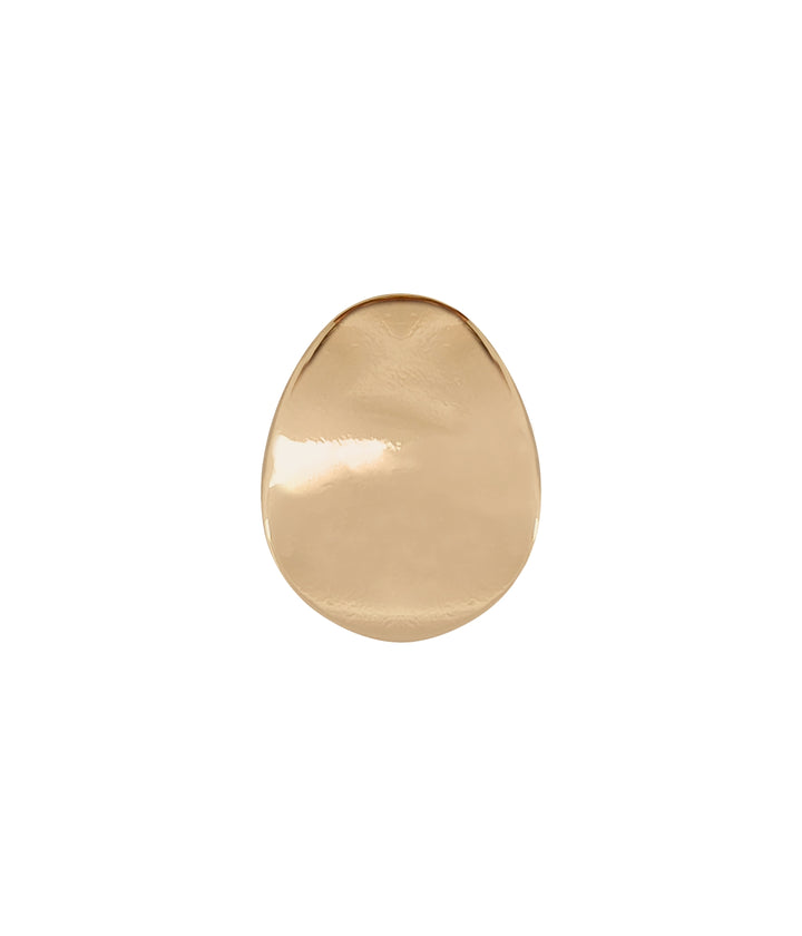 Oval Shape 17mm (28L) Shiny Finish Down loop Metal Buttons for Coats/Blazers/Sherwani