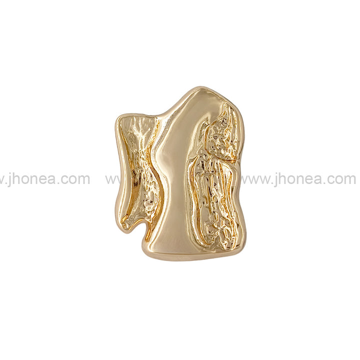 Decorative Abstract Design Shiny Finish Loop Buttons for Garments