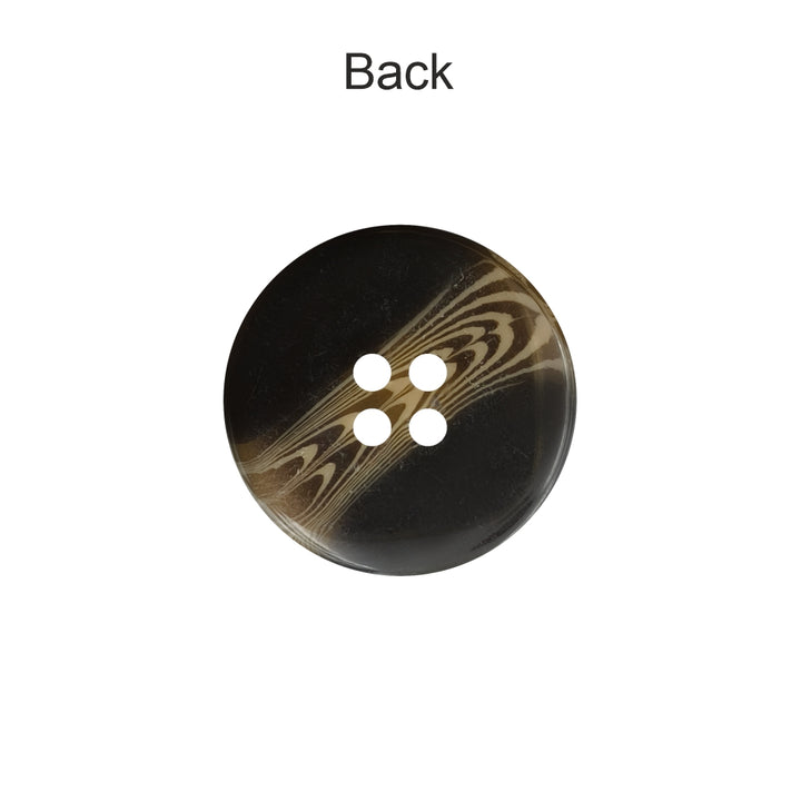 Classic Swirl Pattern 4-Hole Polyester Buttons for Tailoring