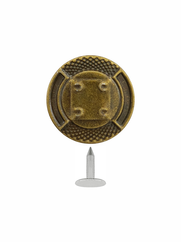 Classic Vintage Style Round Jeans Buttons for Denim Jackets/Pants