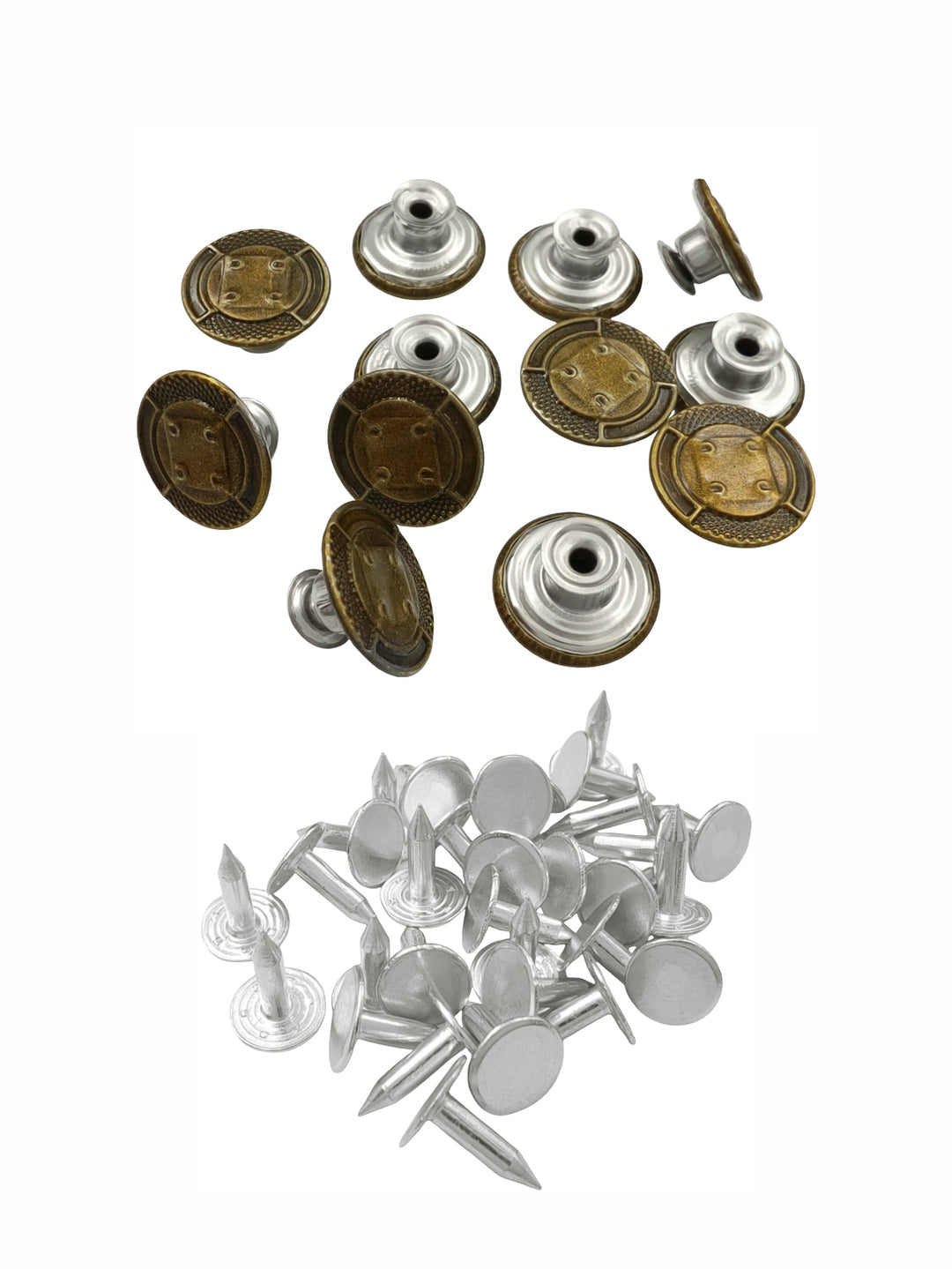 Classic Vintage Style Round Buttons for Denim Jackets/Pants