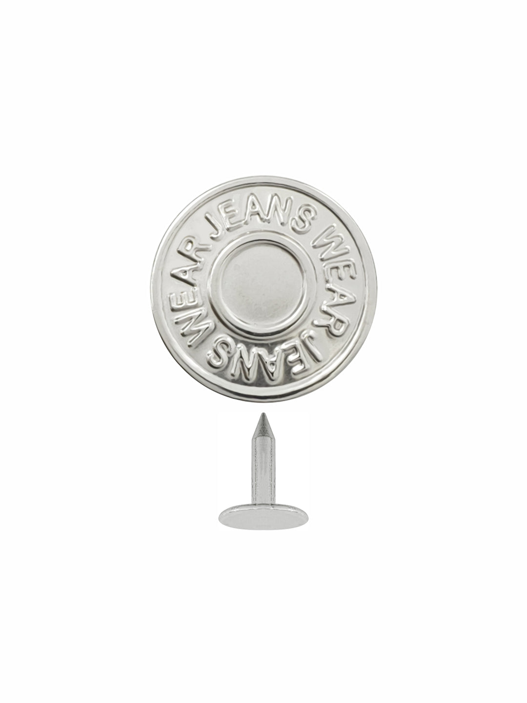 Fashionable Shiny Finish Jeans Buttons for Denim Pants. 17mm (28L)