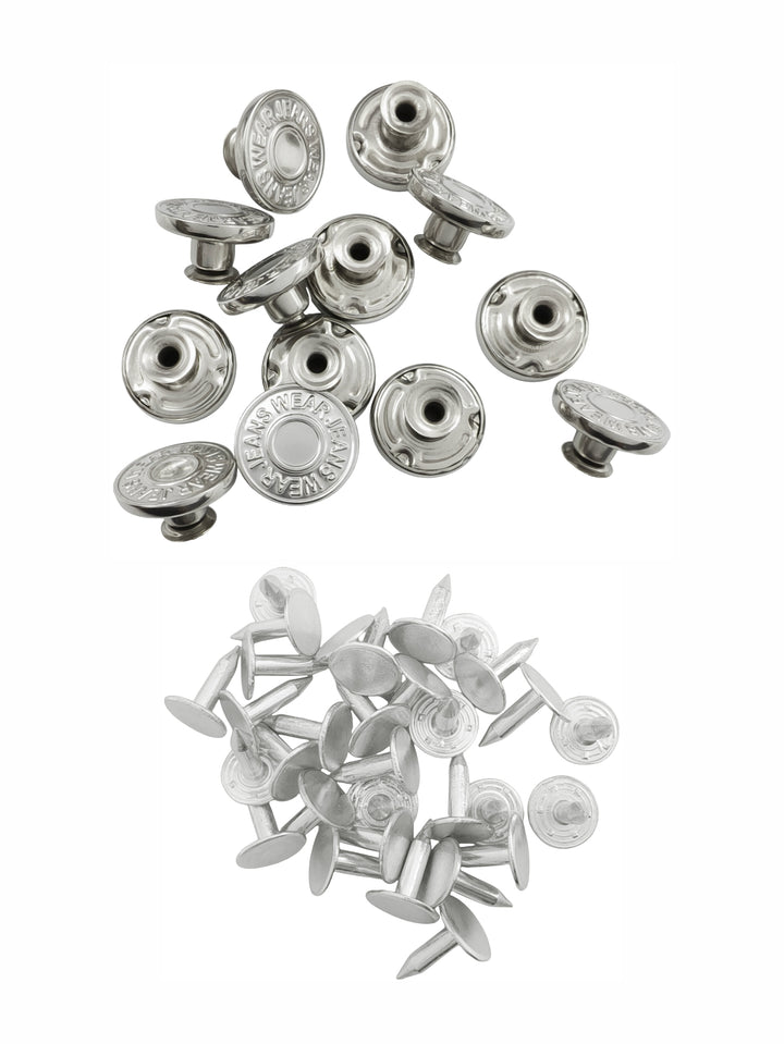 Fashionable Shiny Finish Jeans Buttons for Denim Pants
