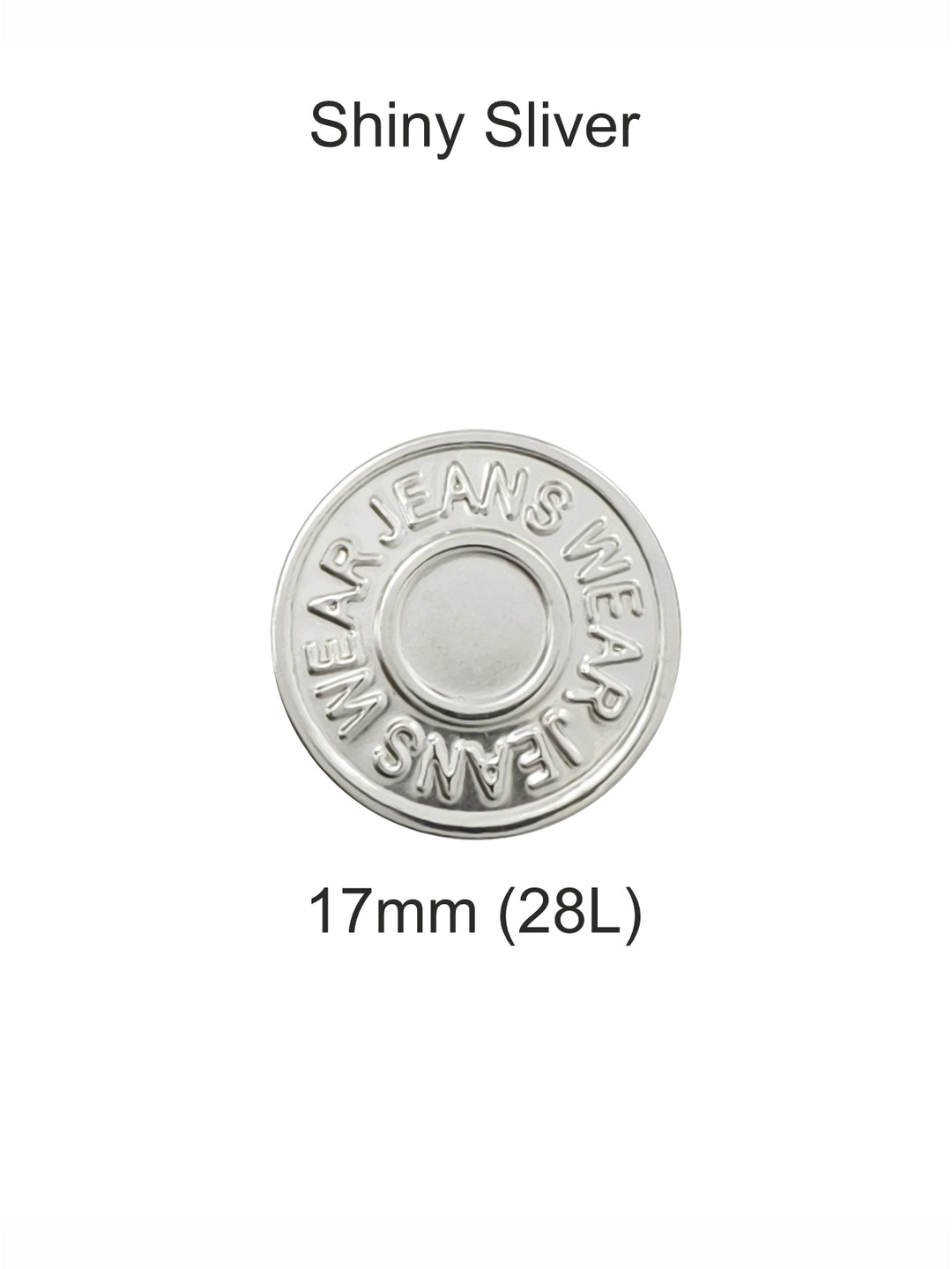 Fashionable Shiny Finish Jeans Buttons for Denim Pants