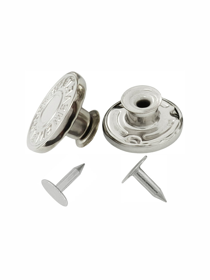 Fashionable Shiny Finish Jeans Buttons for Denim Pants