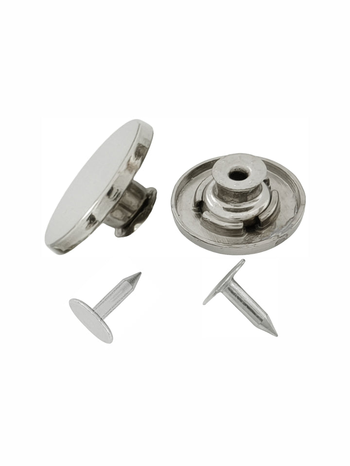 Standard Round Shiny Finish Denim Jeans Buttons for Clothing