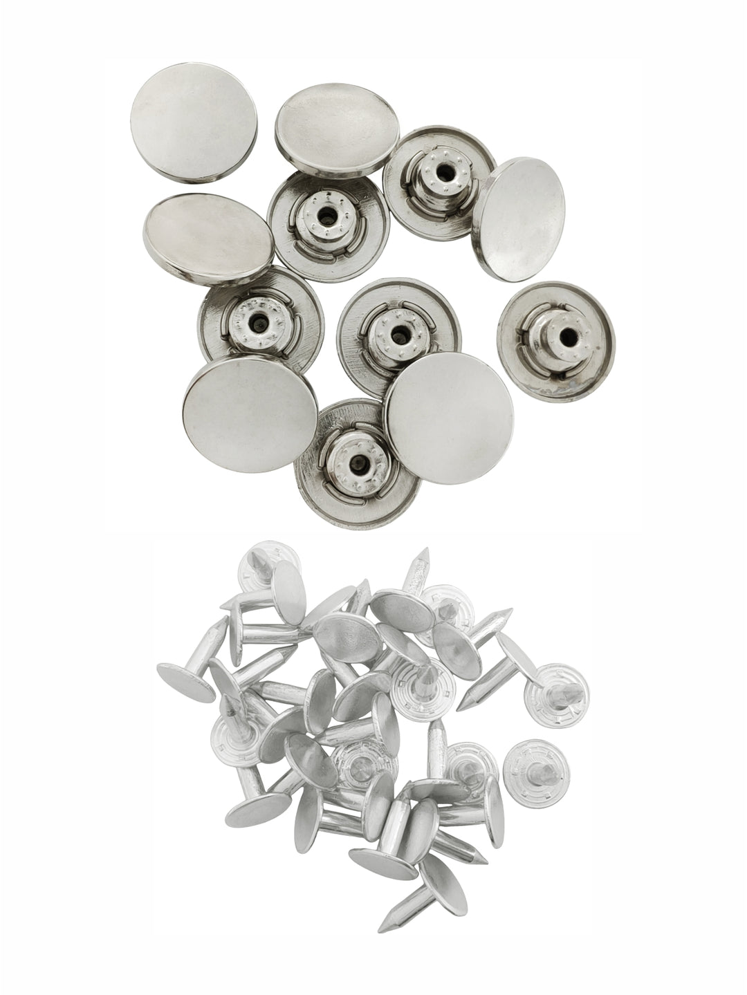 Standard Round Shiny Finish Denim Jeans Buttons for Clothing. 17mm and 20mm