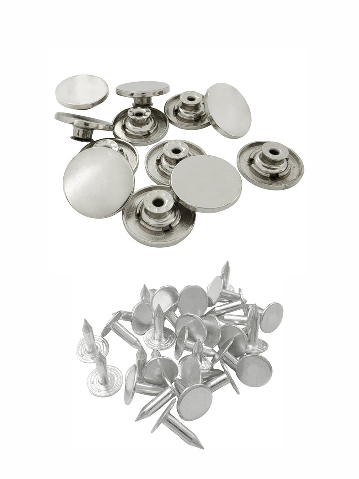 Standard Round Shiny Finish Denim Jeans Buttons for Clothing