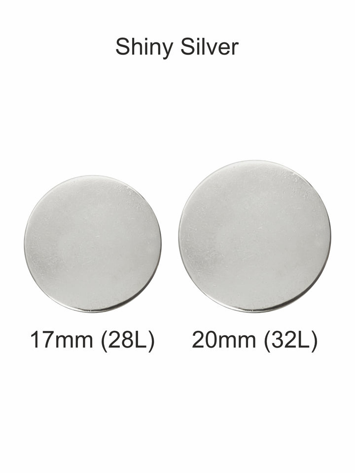Standard Round Shiny Finish Denim Jeans Buttons for Clothing