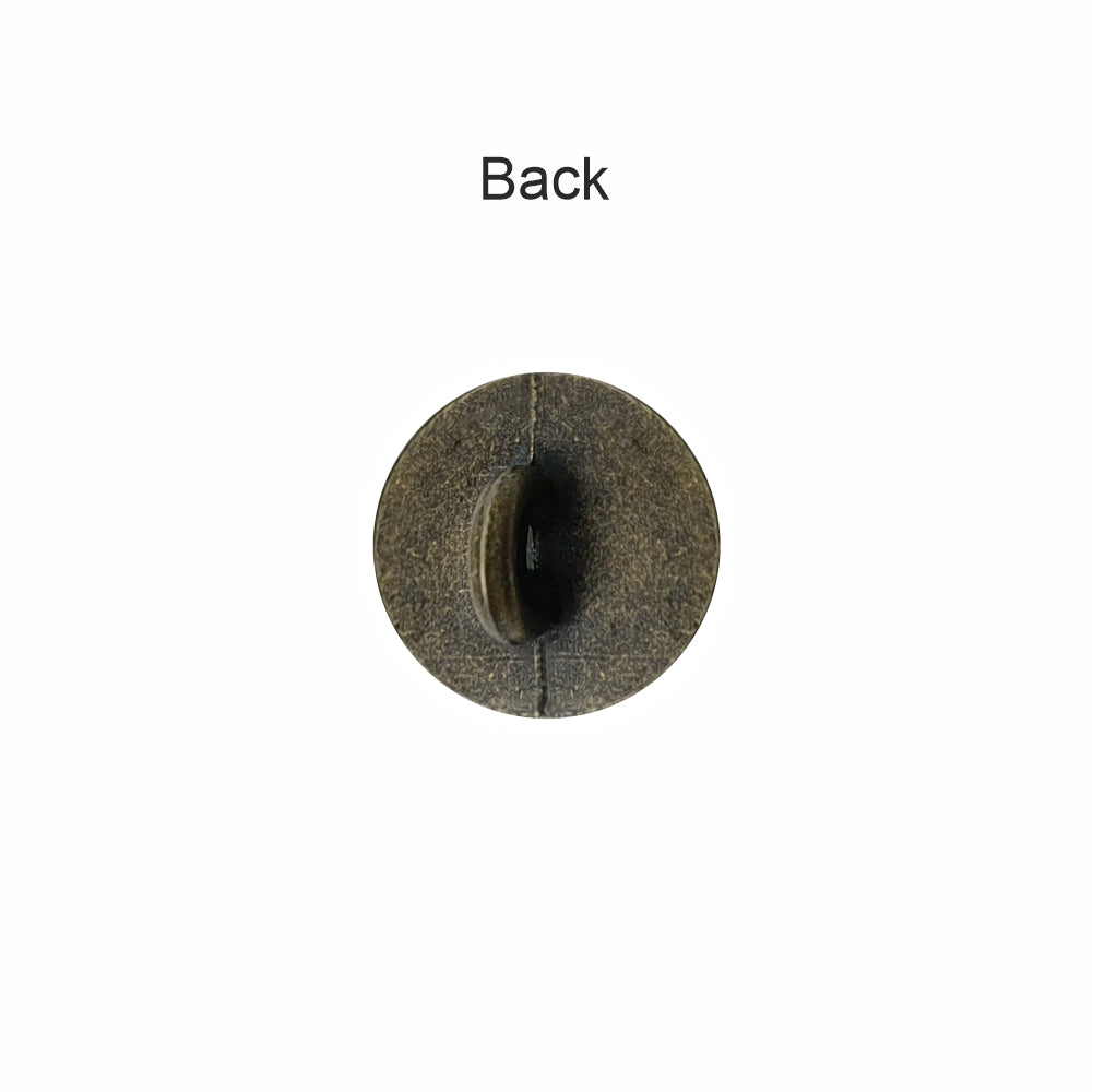 Vintage Style 12mm(20L) Metal Loop Buttons for Shirt/Kurta