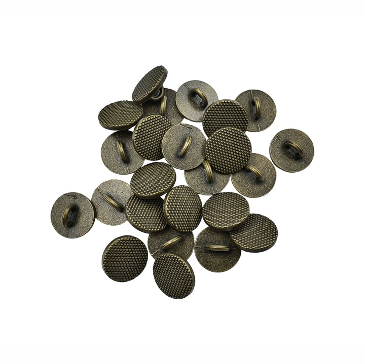 Vintage Style 12mm(20L) Metal Loop Buttons for Shirt/Kurta
