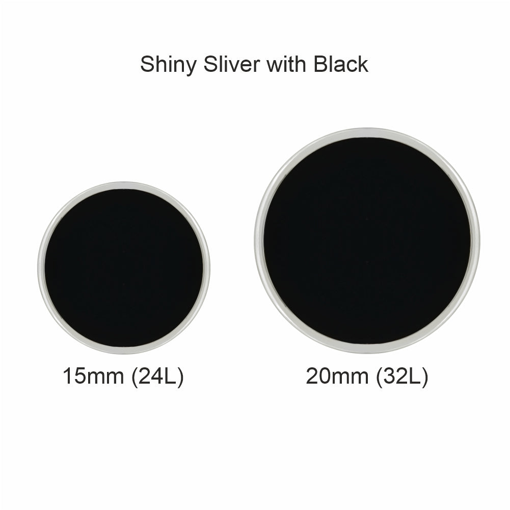Premium Shiny Finish Down Loop Metal Buttons for Coats/Blazers