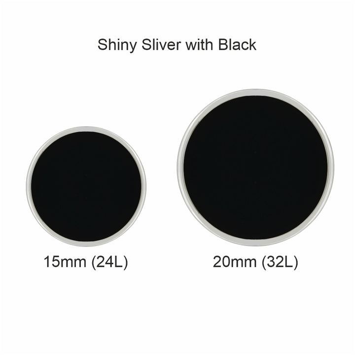 Premium Shiny Finish Down Loop Metal Buttons for Coats/Blazers