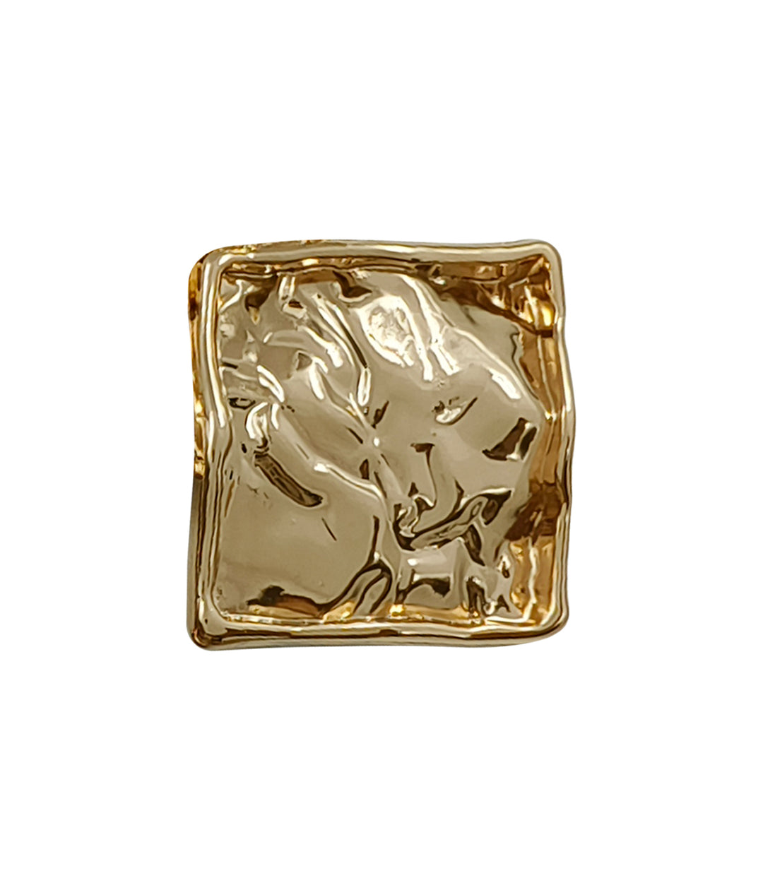 Big Size 30mm Square Shaped Designer Metal Buttons for Coats/Jackets