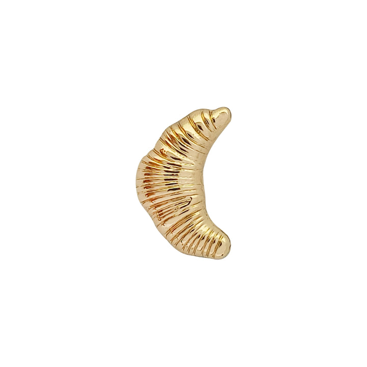 Shiny 15mm (24L) Croissant Shape Metal Buttons for Fashion Clothing