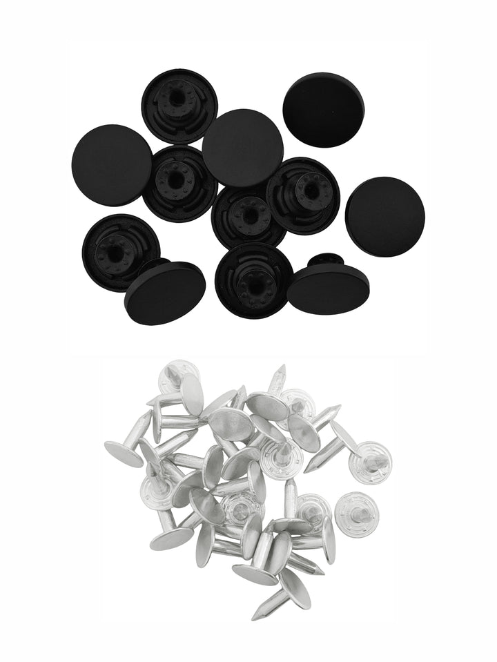 Elegant Matte Finish 17mm Metal Button for Denim and Jackets
