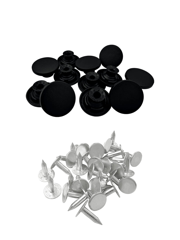 Elegant Matte Finish 17mm Metal Button for Denim and Jackets