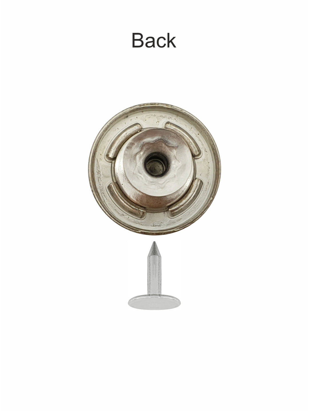 Silver 17mm Metal Jeans Button Set for Denim Jackets/Jeans/Skirts