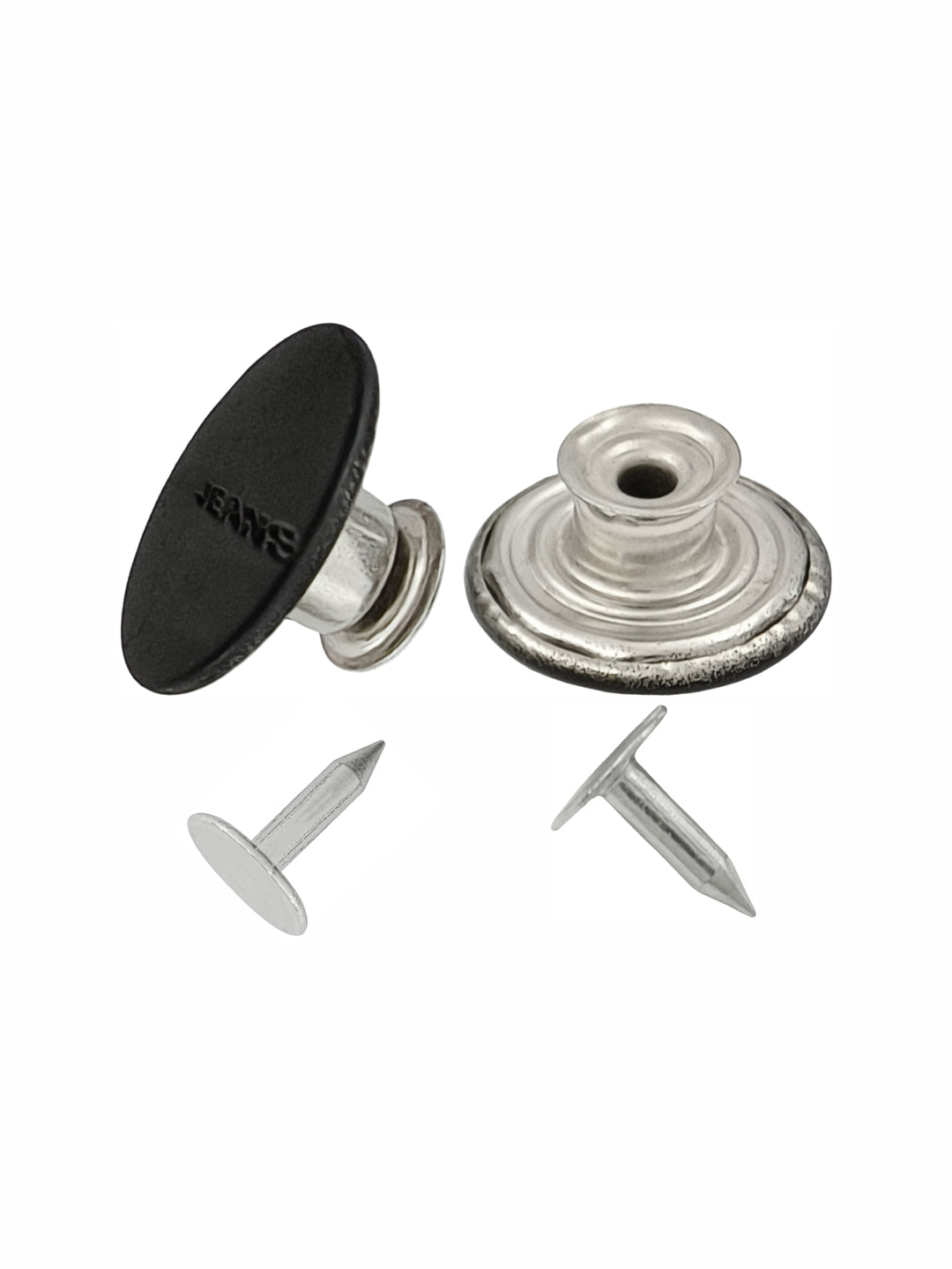 Classic Matte Finish Metal Jeans Buttons for Denim Clothing