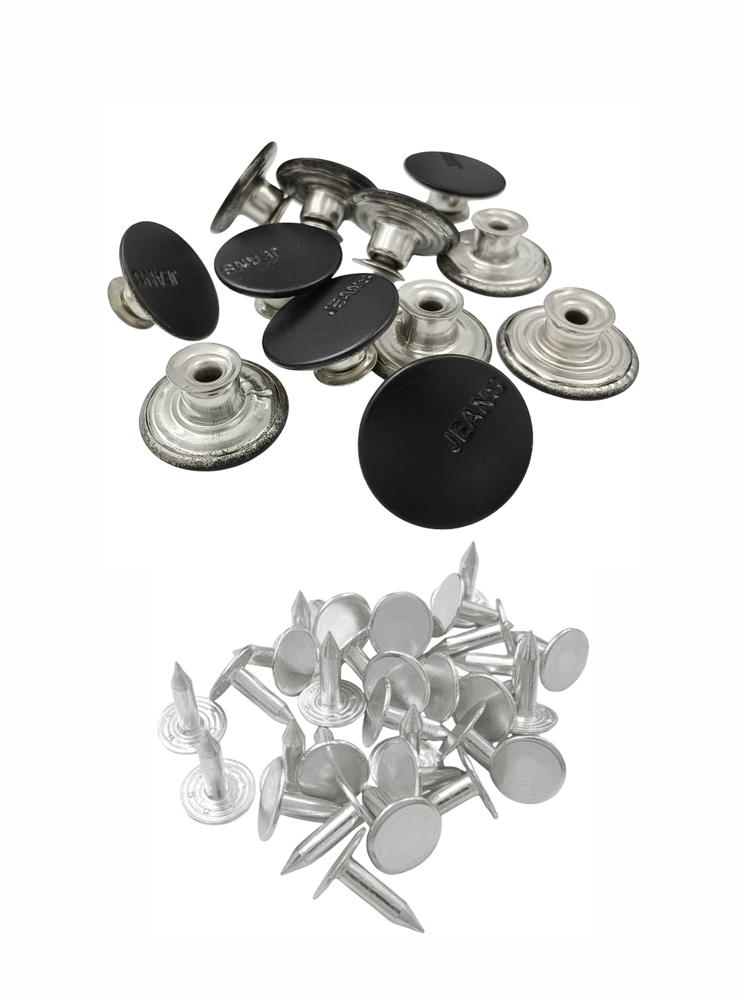 Classic Matte Finish Metal Jeans Buttons for Denim Clothing