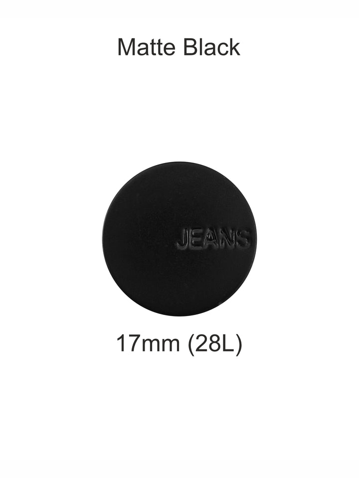 Classic Matte Finish Metal Jeans Buttons for Denim Clothing