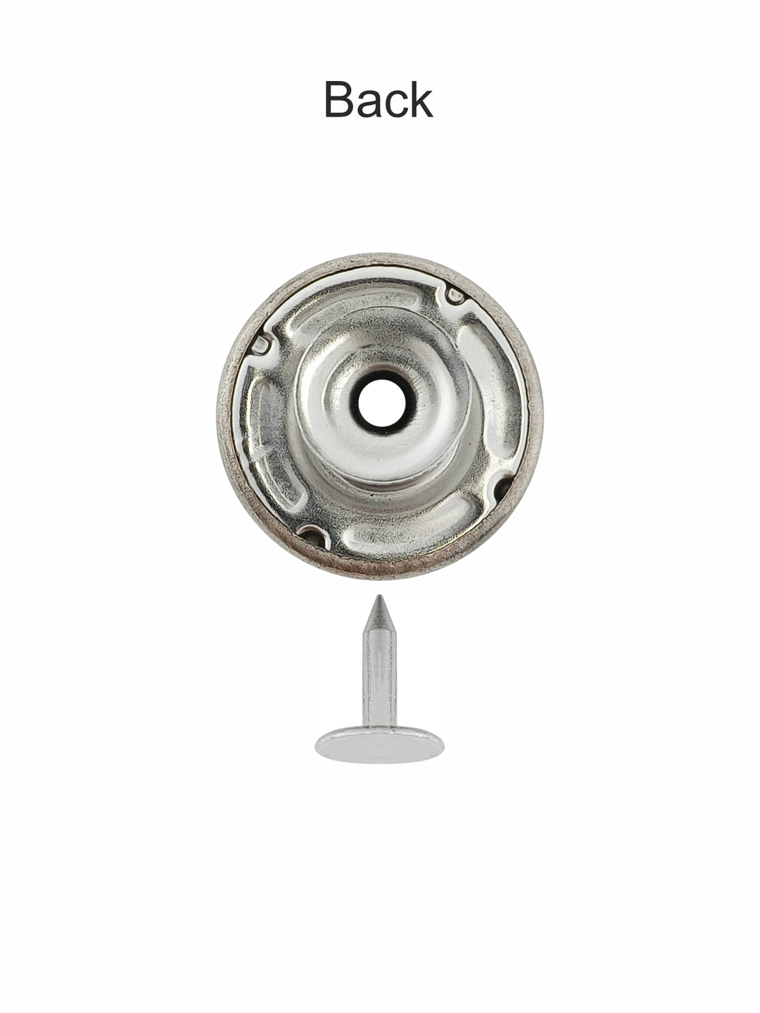 Stylish Silver with Copper Metal Jeans Button for Denim Skirts