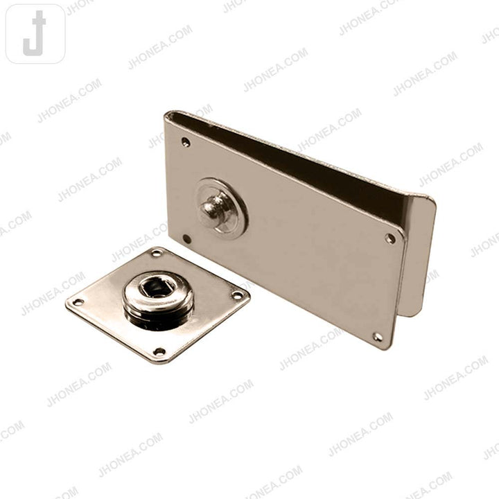 Shiny Finish Designer Rectangular 2 Part Snap Buttons