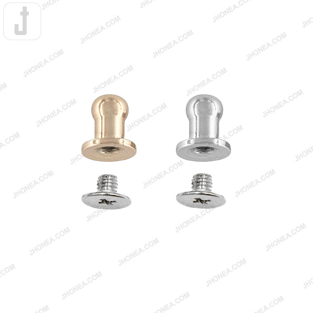 Versatile 8mm Round Head Screw Metal Button Stud for Shirt/Bags/Belts