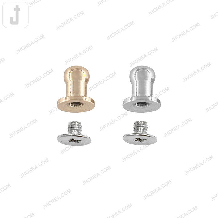 Versatile 8mm Round Head Screw Metal Button Stud for Shirt/Bags/Belts
