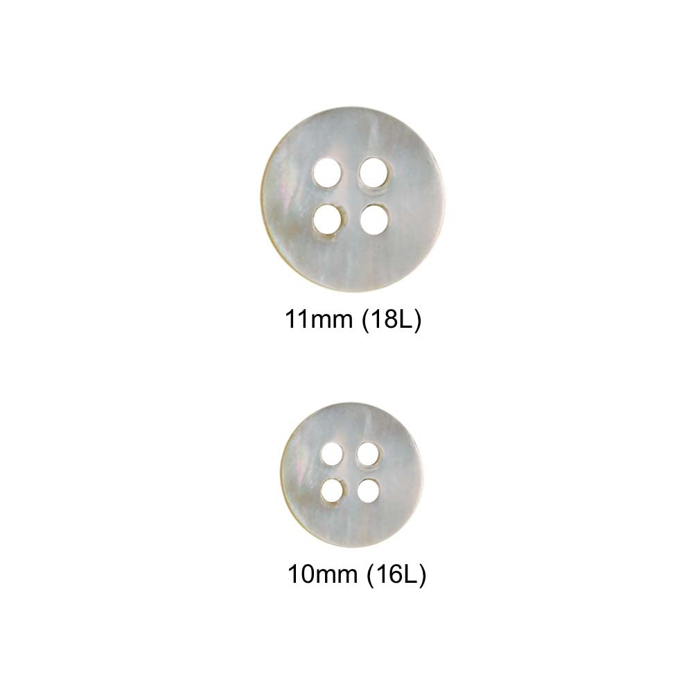 Dual Colour Classic Natural Off White Shirt Buttons