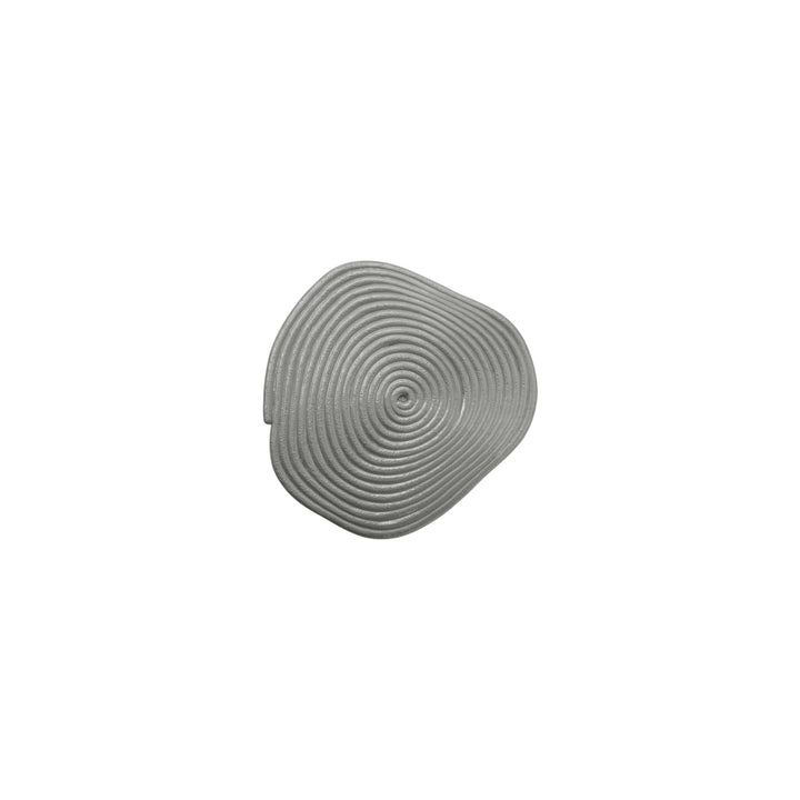 Uneven Round Spiral Shape Matte Finish Shank Metal Button