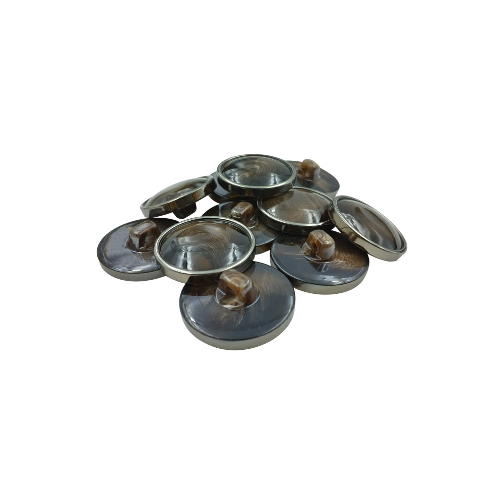 Decorative Fancy Shaded Lamination Lucite Poly Blazer Buttons