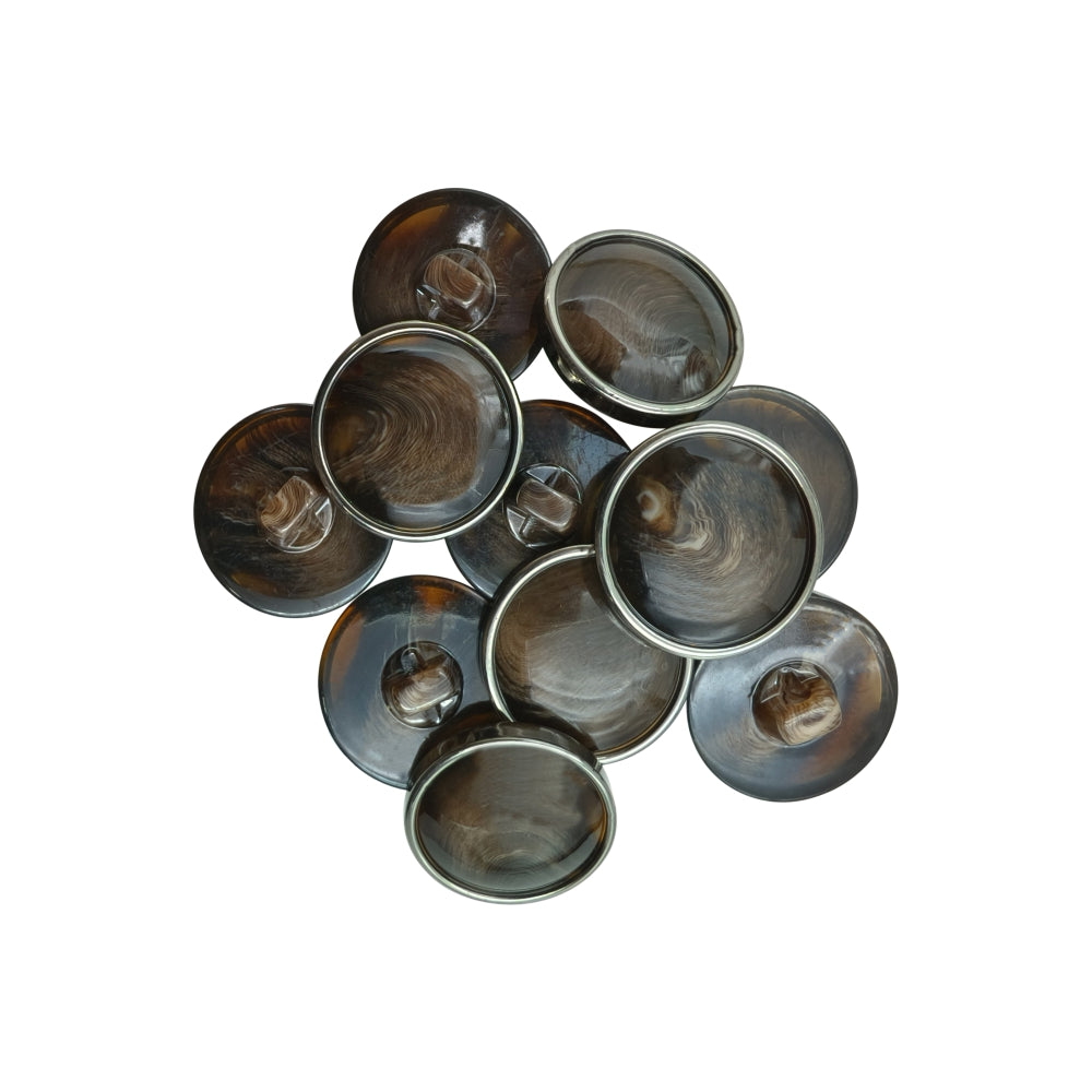 Decorative Fancy Shaded Lamination Lucite Poly Blazer Buttons