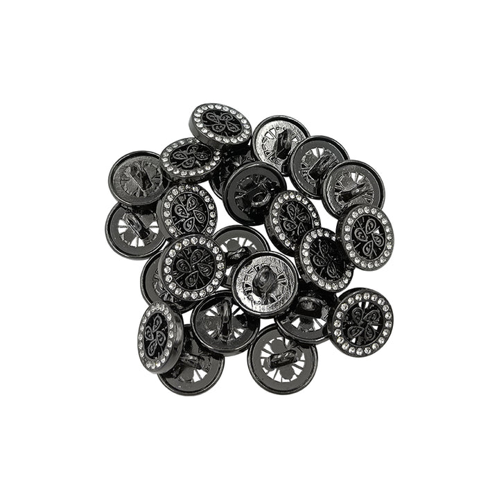 Shiny Diamond Decorative Fancy Party Wear Shirt Metal Buttons