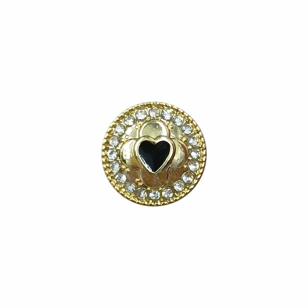 Shiny Gold Fancy Decorative Diamond Metal Buttons for Shirts/Kurtas