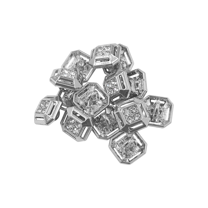 Classic Designer Shiny Diamond Decorative Fancy Metal Buttons