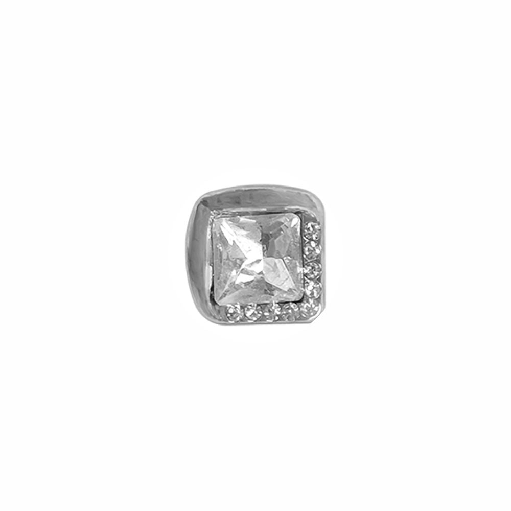 Sparkling Shiny Square Shape Diamond Fancy Metal Buttons for Kurta/Shirts