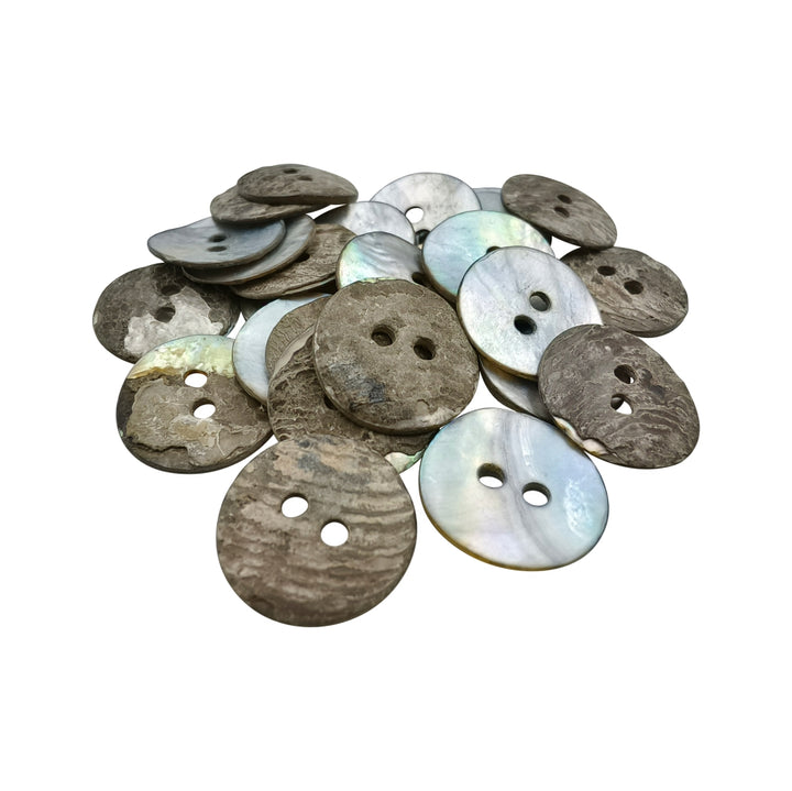 Pearlescent Shiny 15mm (24L) Natural Buttons for Shirts/Blazers