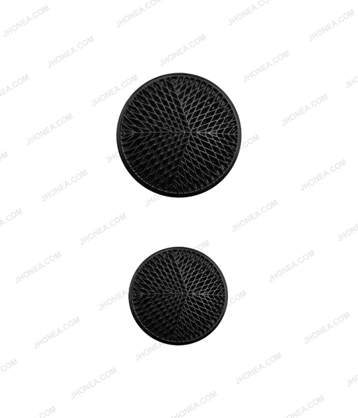 Classic Engraved Design Matte Black Metal Loop Buttons for Clothing ...