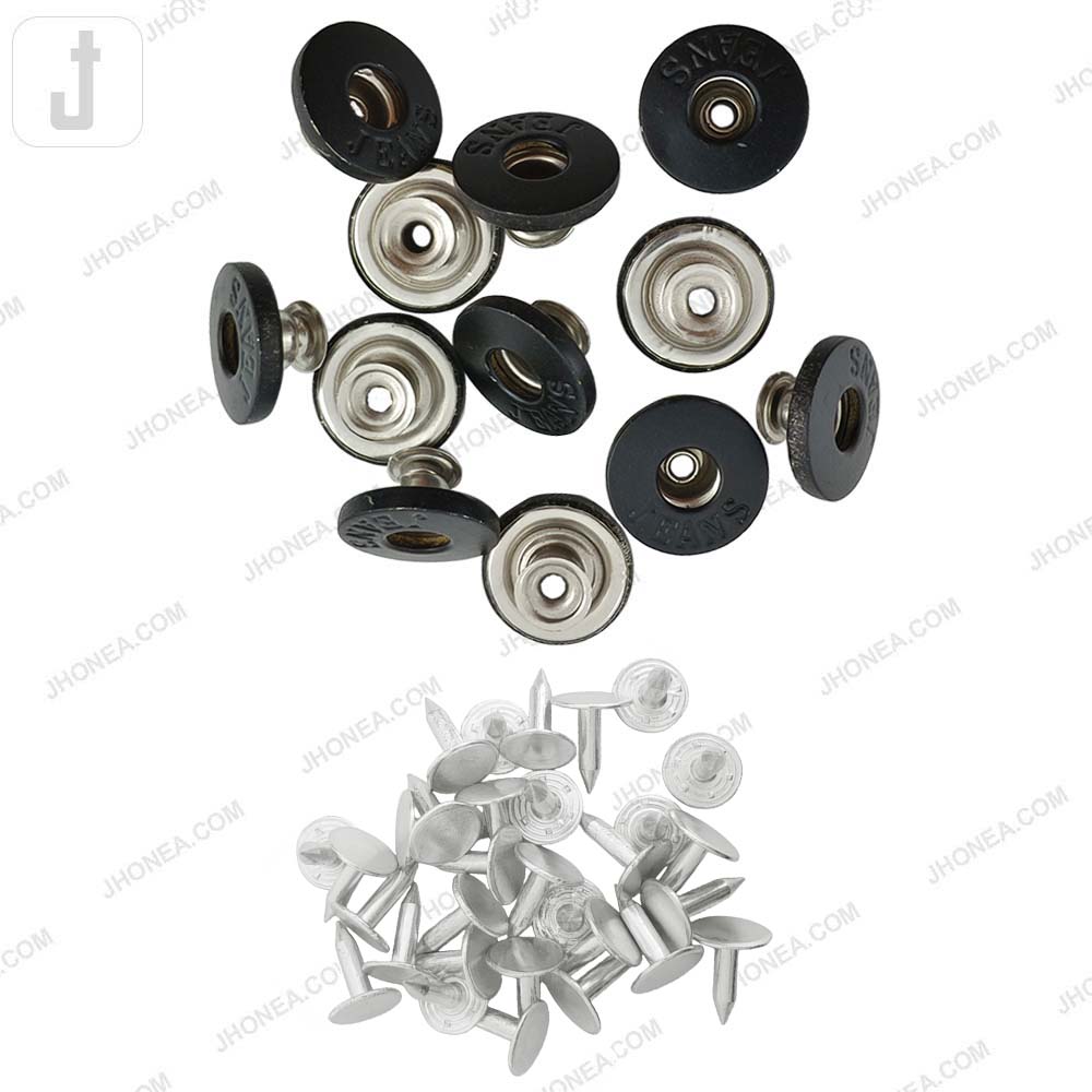 Round Shape Engraved Jeans Metal Button for Denim Pants