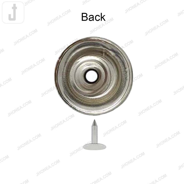 Round Shape Engraved Jeans Metal Button for Denim Pants