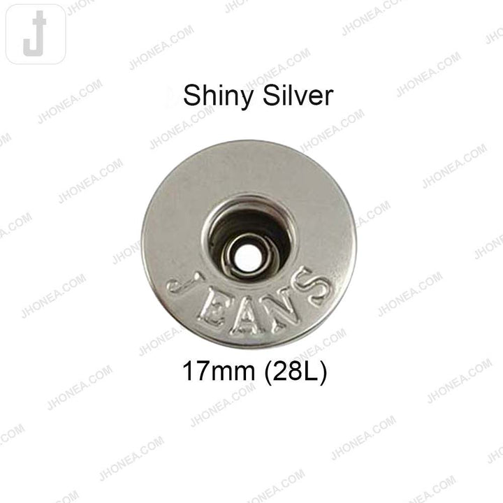 Round Shape Engraved Jeans Metal Button for Denim Pants